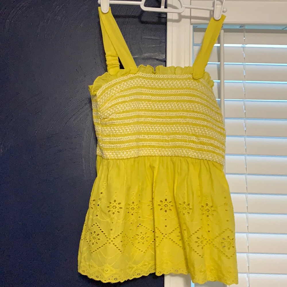 Cute yellow summer tank